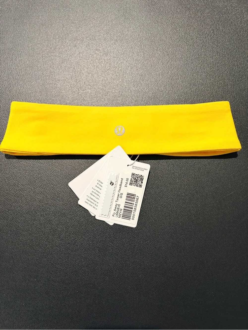 Lululemon Fly Away Tamer Headband O/S Maize Yellow